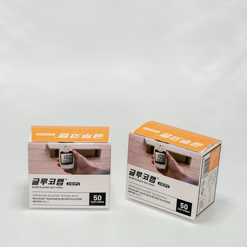 오상헬스케어 글루코랩 1통50매 혈당스트립 오토코딩 혈당시험지 29,990원