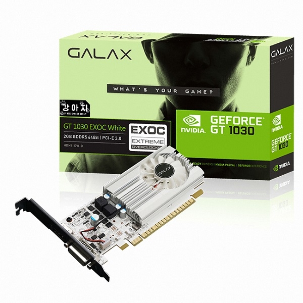 갤럭시 GALAX 지포스 GT1030 강아지 EXOC D5 2GB LP 128,810원