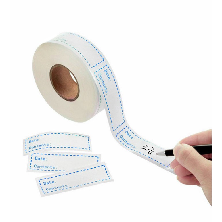 주방 방수 네임 이름표 라벨지 125매 스티커 2color 대용량 냉장고 정리 양념 통 병 분류 무지 유통기한 식품 메모 자국남지않는 5,150원