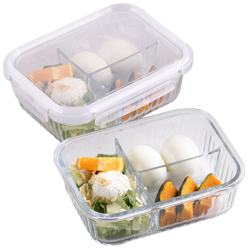 네오플램 1+1 3칸 내열유리 나눔 반찬통 2P 세트 1000ml 11,050원