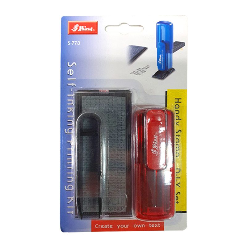 Shiny DIY 활자판 + 세팅용 집게 + 핸디 스탬프 본체 랜덤발송 + 스탬프 잉크패드 세트 S-773 24,250원
