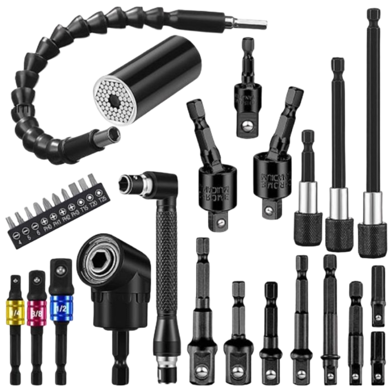 tinduo 코너 드라이버 어댑터 플렉시블 샤프트 L자 소켓 렌치 드라이버 소켓스크류드라이버 회전 육각 비트 앵글 드라이버 연장대 육각비트 세트 24,580원