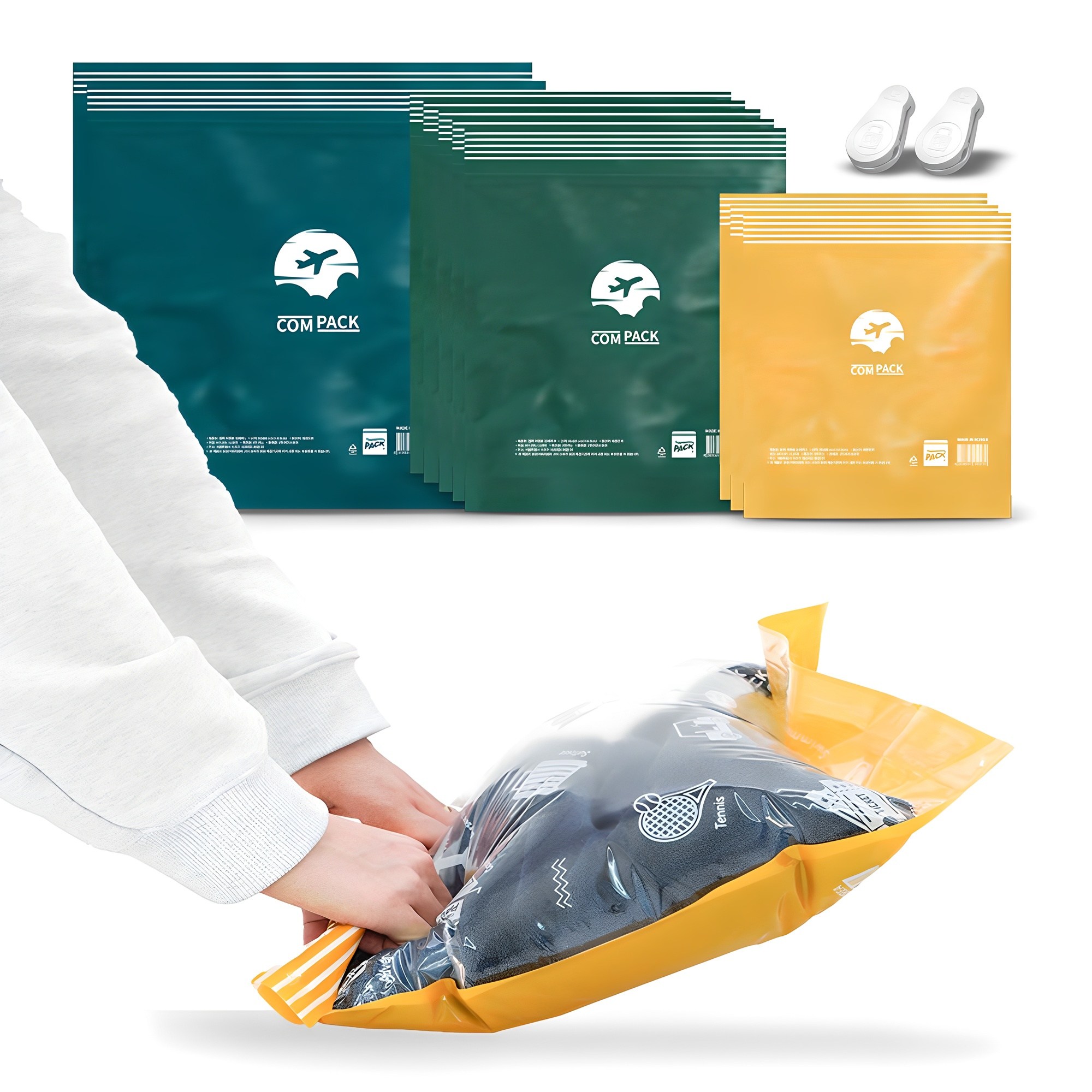 이지백 컴팩 이지 여행용 압축팩 SET, 10개입, 1세트 10,900원