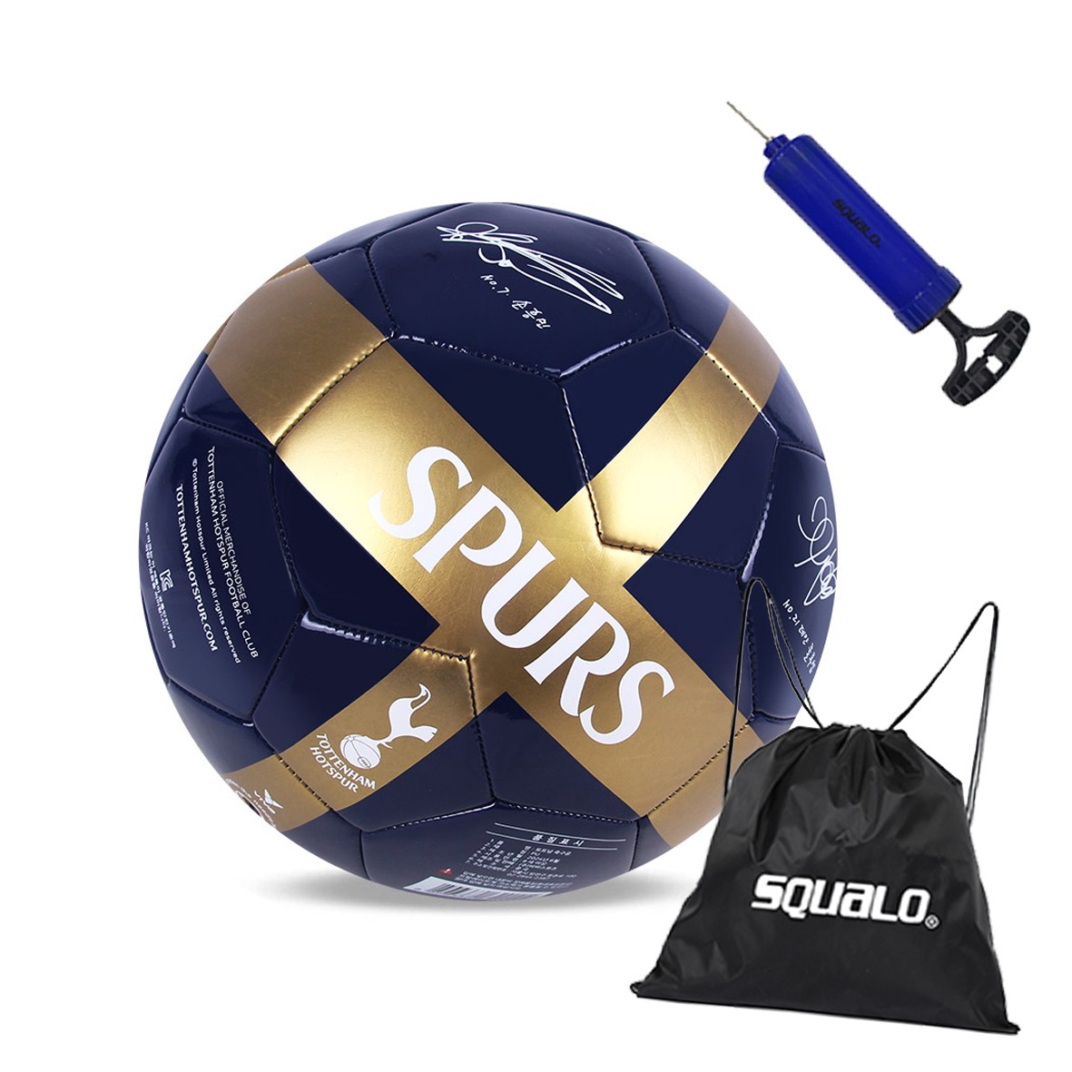 비바스포츠 토트넘홋스퍼 축구공 네이비 골드, TT11 + SQ 공 가방 & 공 펌프, 1개 27,900원