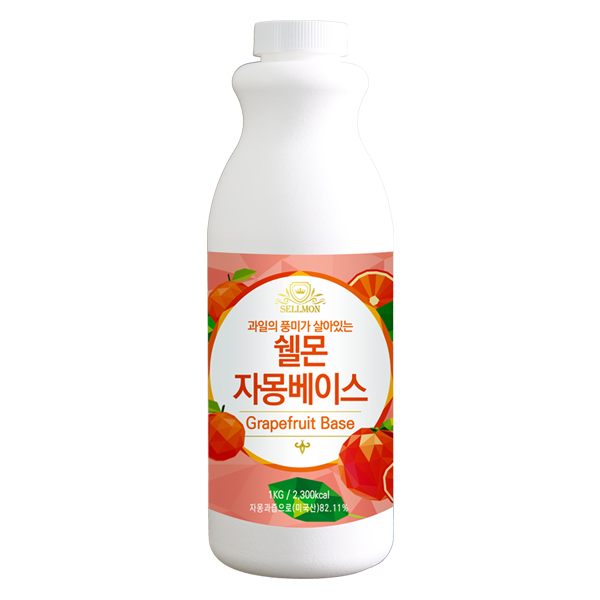쉘몬 과일농축액 자몽베이스, 1kg, 1개 16,800원