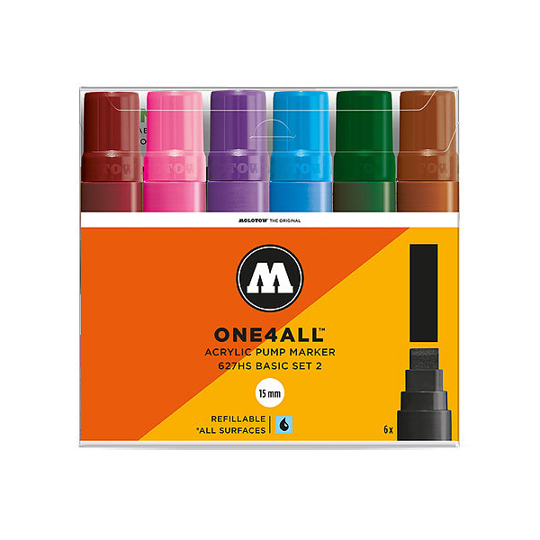 모로토우 원포올 아크릴마카 627HS 기본세트2 - 6색(15mm) 83,700원