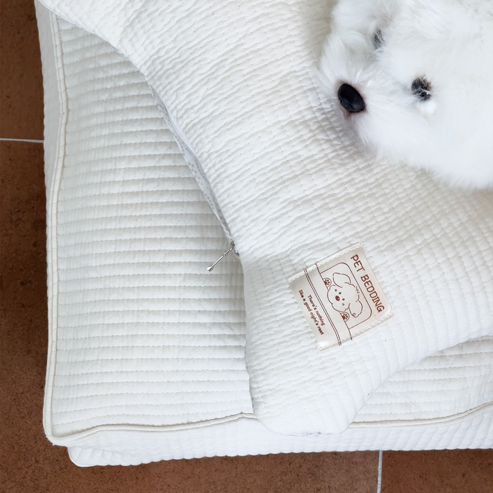 터리빙 국내생산 반려동물 펫 침구 알러지케어 향균 피그먼트 누빔 순면 강아지 고양이 방석 침대 쿠션, 1개 65,900원