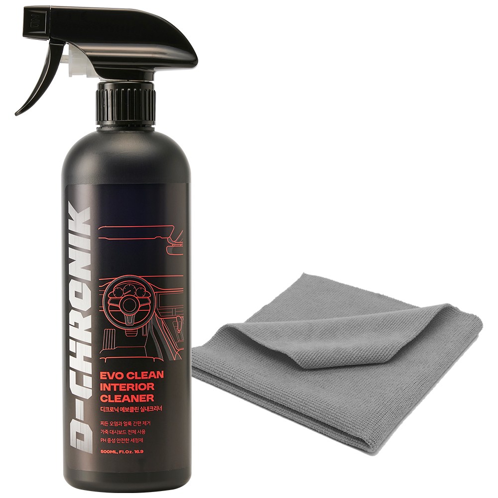 디크로닉 에보클린 실내 가죽 클리너 500ml 자동차 시트 때 제거 청소 세정제 크리너 가죽 얼룩 제거, 1세트, 500ml 14,000원