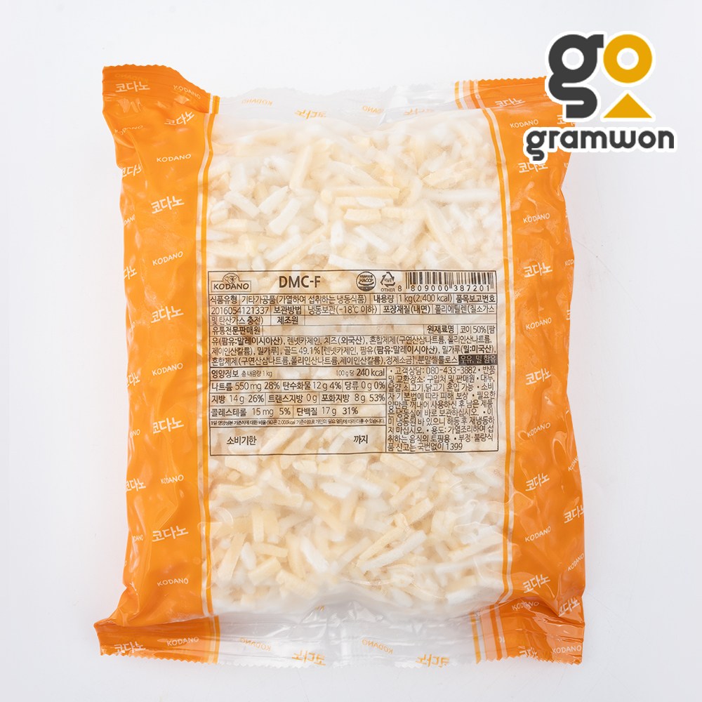 코다노 모짜렐라 치즈 1KG, 1개, 1kg 10,300원