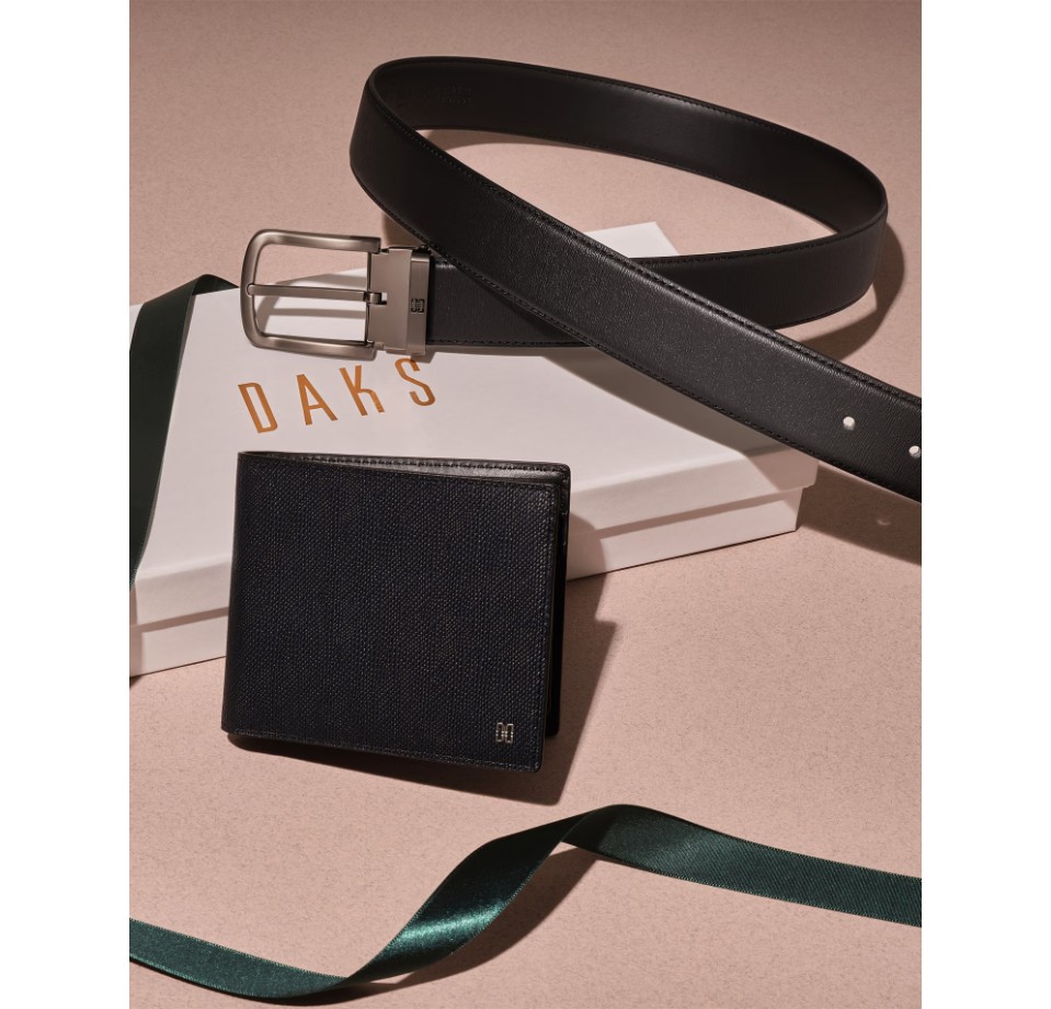 닥스 [선물포장재증정][지갑벨트세트]블랙 단색 소가죽 지갑 벨트 세트 YMDBWA5F982BK 258,600원