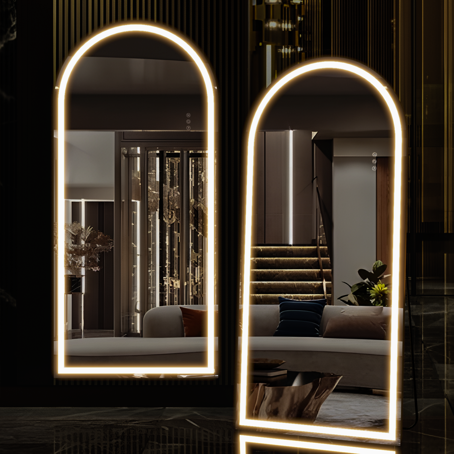 Brendayia LED 아치형 전신거울 1650x600mm 대형 전신거울벽 걸이거울 스탠드 전신거울 침실 욕실 거실 탈의실 139,900원