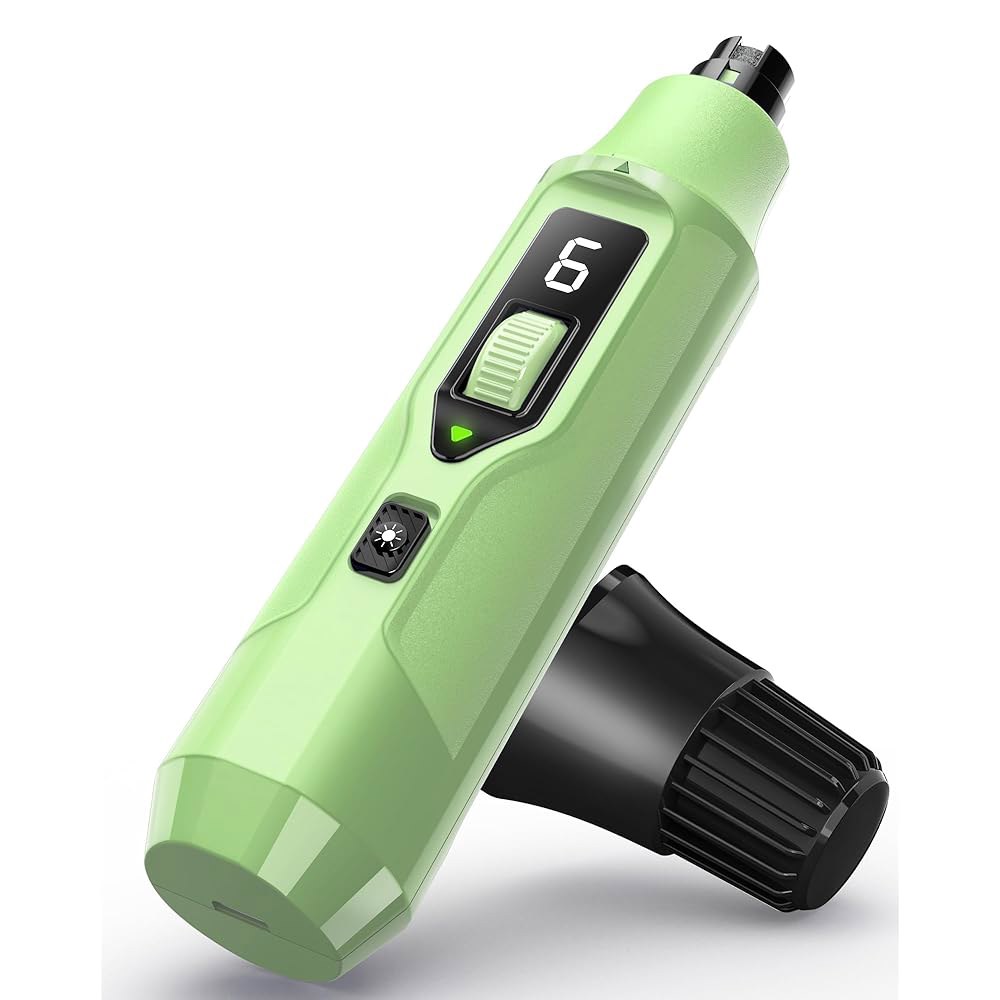 대형견 및 고양이를 위한 초조용 전기 반려견 그라인더 갖춘 손 야비프 먼지 네일 기능을 애완동물 u2013 7단 속도 조절 고양이용 한 집진기 트리머 62,100원