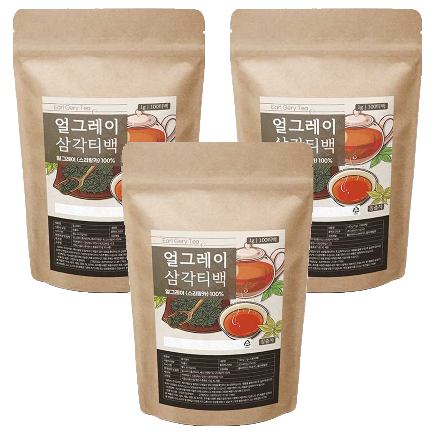조은약초 얼그레이 삼각티백, 1g, 100개입, 3개 38,520원