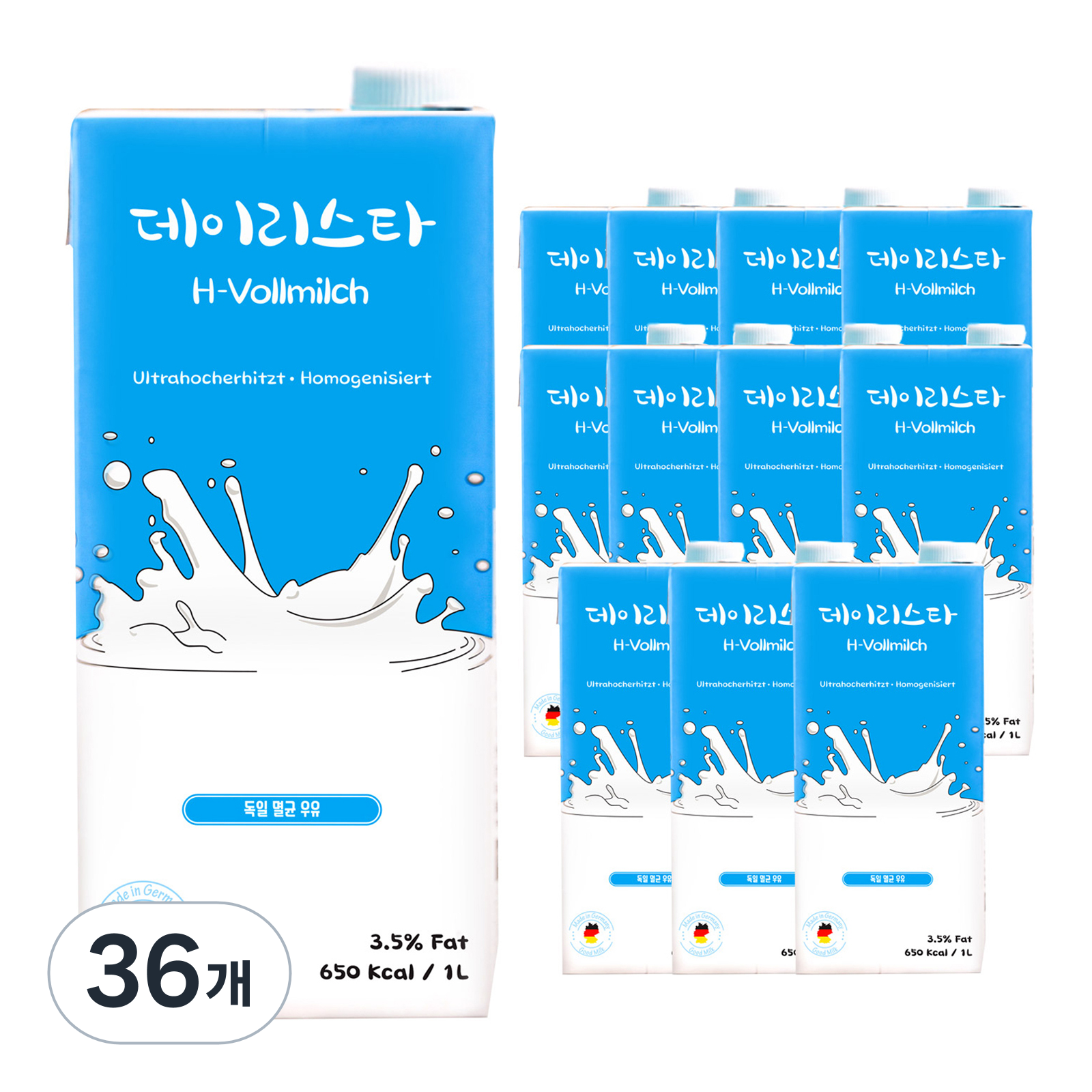 데이리스타 밀쉬 멸균우유, 1L, 36개 77,760원