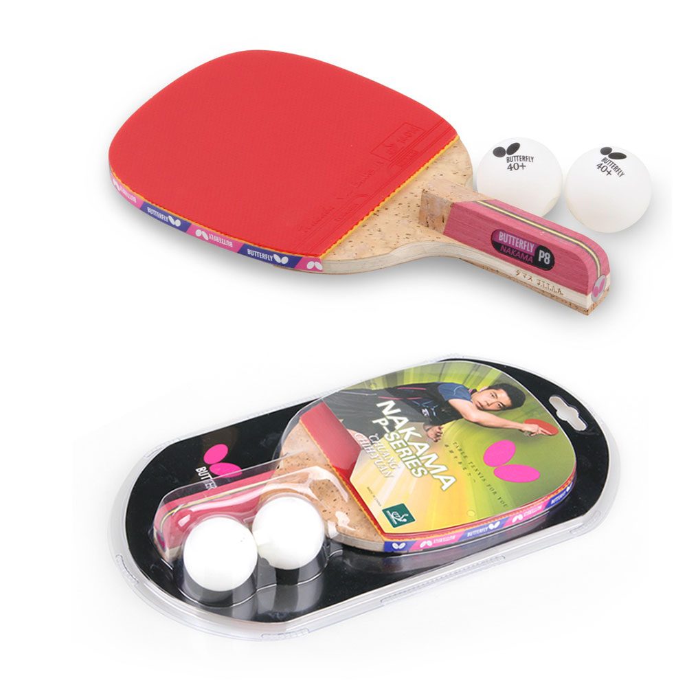 펜홀더 탁구라켓1p + 공2P 버터플라이 NAKAMA P8 공인러버 완제품, 펜홀더, 1개 43,900원