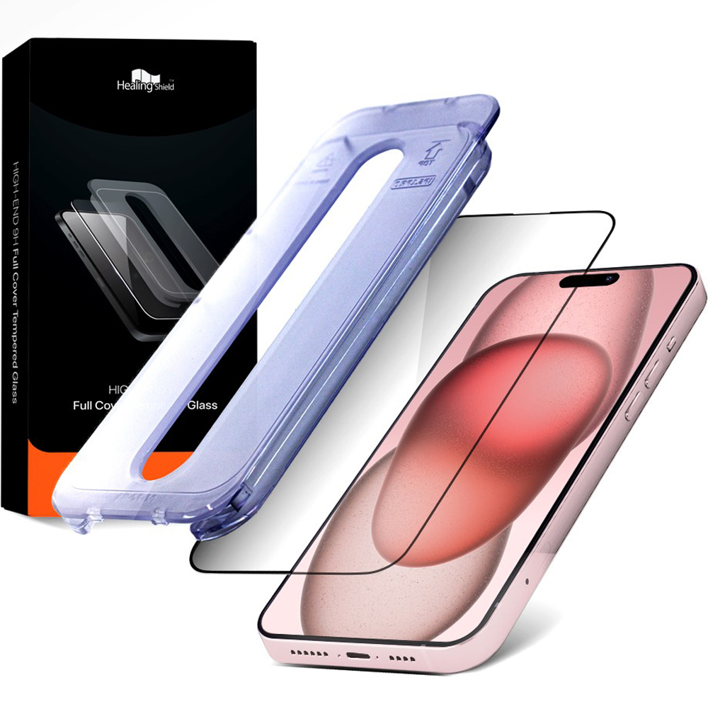 힐링쉴드 하이엔드 풀커버 강화유리 휴대폰 액정보호필름 세트 13,020원