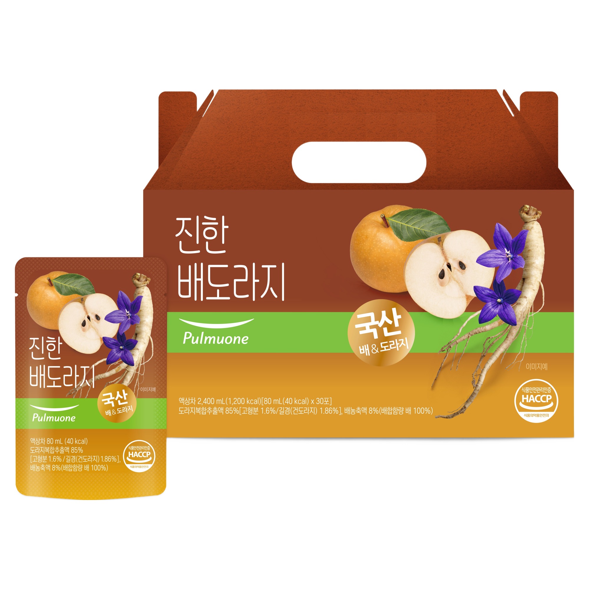 풀무원녹즙 진한 배도라지즙, 80ml, 30개 25,770원