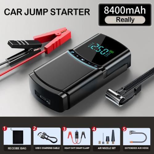 자동차 점프 스타터 공기 펌프 150PSI 압축기 10400mAh 피크 전류 1000A 장치 디지털 타이어 인플레이터 4 in 1 신제품 137,070원
