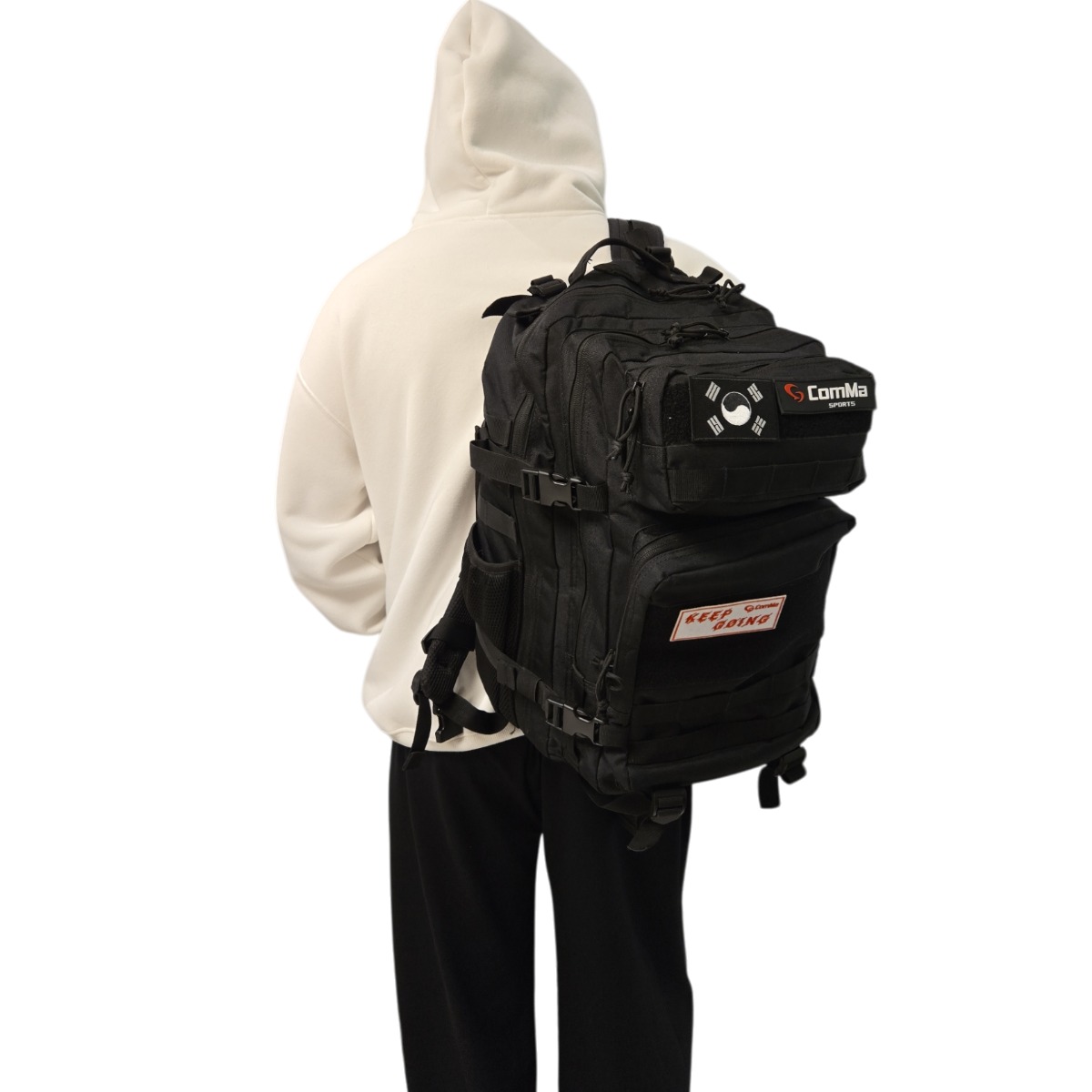 ComMa 헬스백팩 가방 짐백 유틸리티 대용량 더블백 웨이트가방 운동 헬스 가방, 블랙, 1개 79,000원