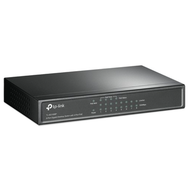 티피링크 8포트 기가비트 데스크탑 PoE 스위칭허브, (강철프레임)TL-SG1008P, 1개 95,000원