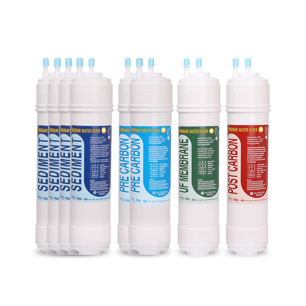 필터탑스 프리미엄 정수기 필터 1년관리세트 SK매직 WPU-IC100F / WPU-IC110F 대용량 직수 정수기 호환, 1개 69,900원