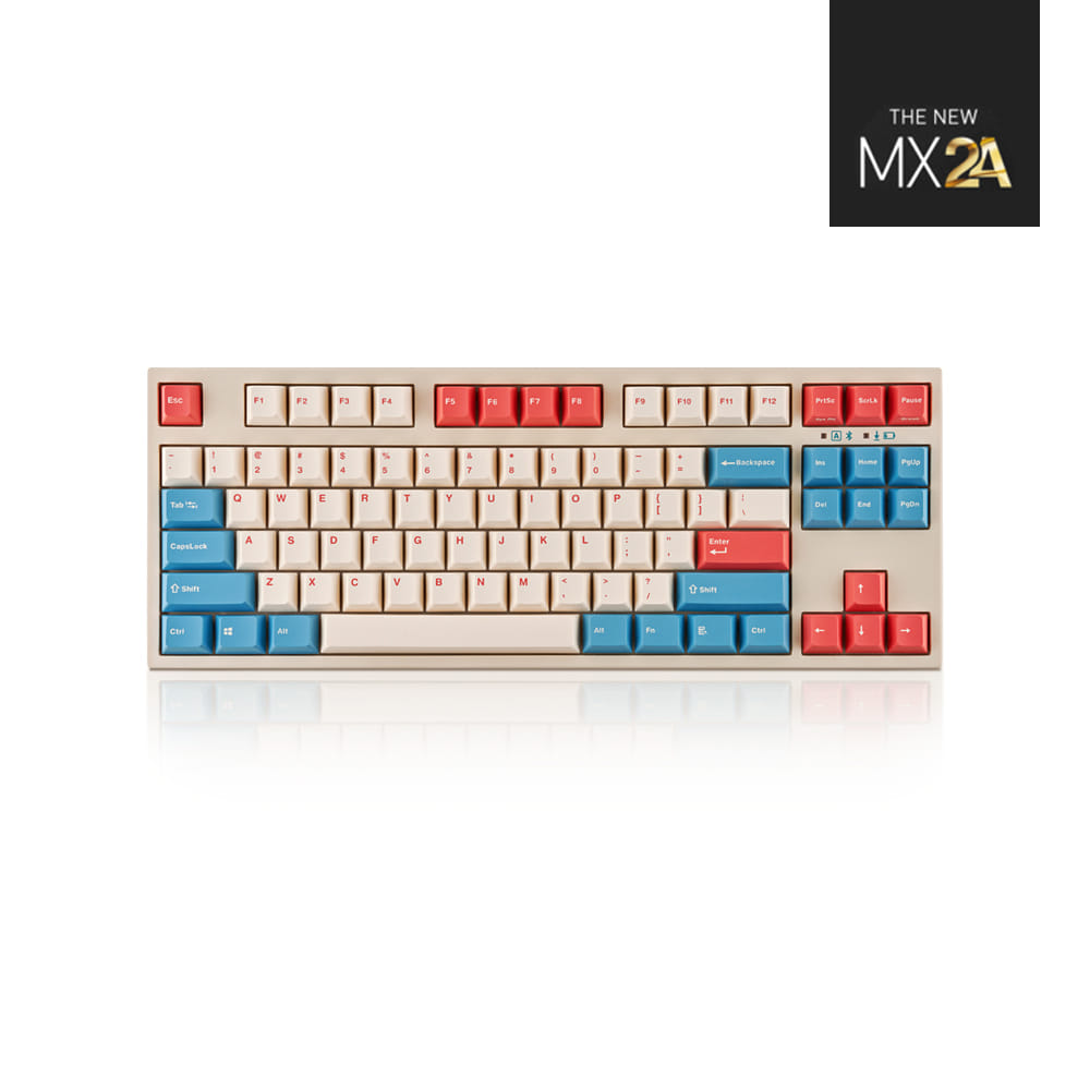 MX2A 레오폴드 750RBT PD 코랄 블루 유/무선 텐키리스 기계식 키보드 230,000원