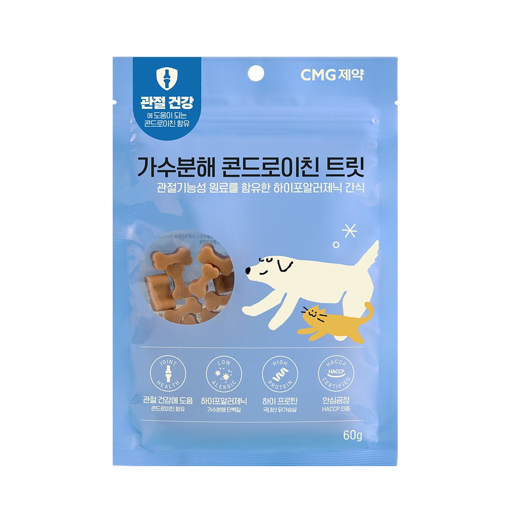 CMG제약 가수분해 콘드로이친 트릿, 강아지 고양이 저알러지 관절 간식 4,900원