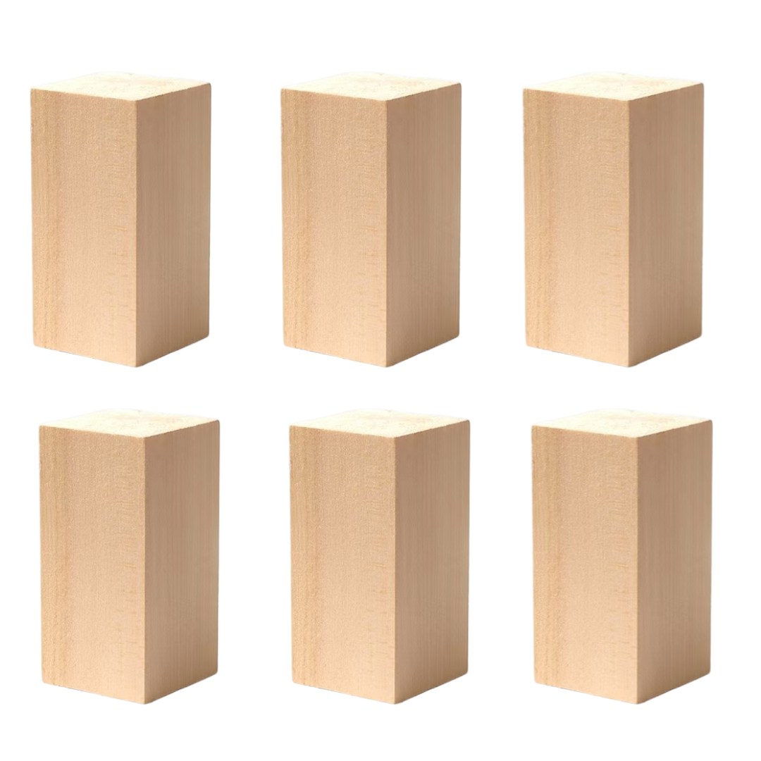 숲인더시티 우드카빙 나무목재 바스우드, 1세트, 5X5X10cm 6개 15,800원