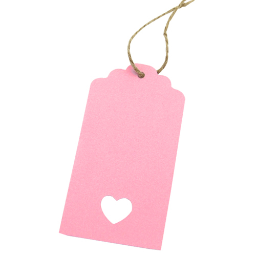 도나앤데코 미르 빈티지풍 하트펀칭 태그 핑크 98p + 크라프트 마끈 10m 9,900원