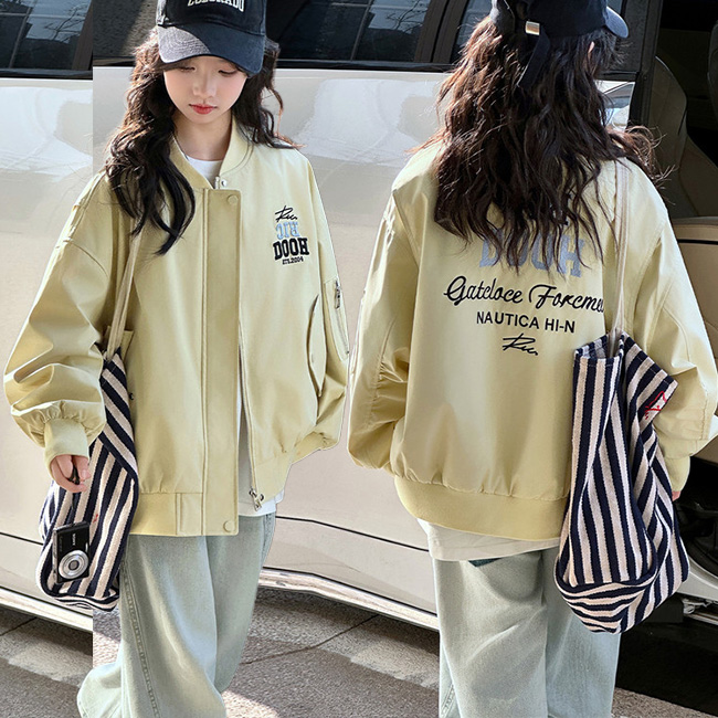 나나키즈 여아 신상 DOOH 영문 자수 바람막이 야구점퍼 초등생 긴팔 외투 상의 초중생 주니어 봄 가을 초등생 점퍼 (66127) 37,800원