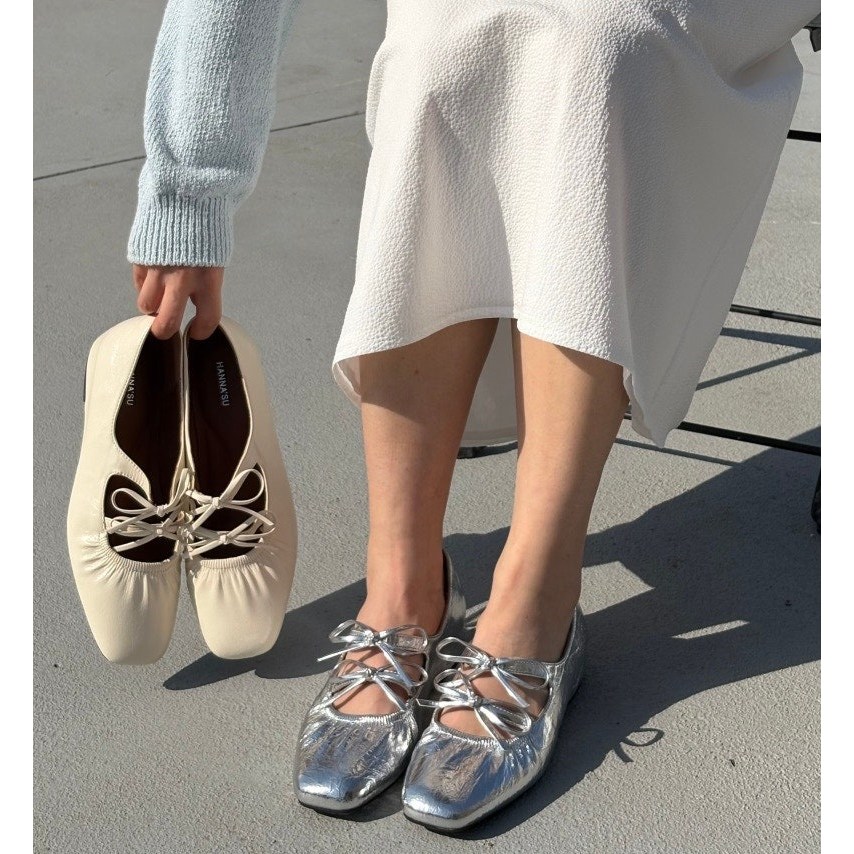 키높이 히든속굽 투투 리본 셔링플랫 속굽 4cm 봄구두 44,800원