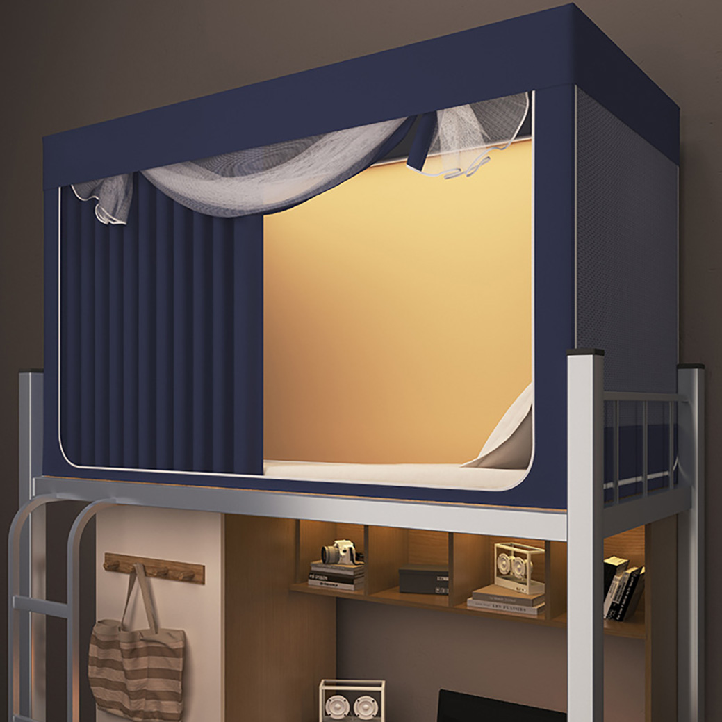 [시스슈] 싱글침대 커튼 사계절 난방텐트 사각모기장 일체형 침실 1인용 암막커튼실내 텐트 37,900원