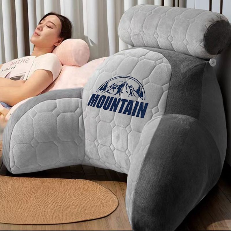 BYQWD쿠션 허리 보호 두꺼운 침대 사계절 베개 등받이 허리쿠션 등쿠션 등받이쿠션 대형BYQWD, 217 그레이 42,400원