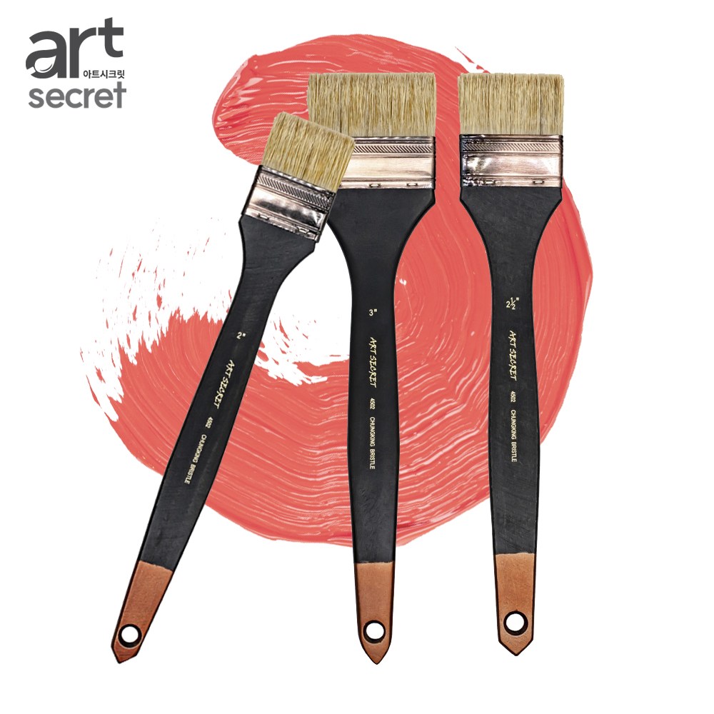 아트시크릿 유화 아크릴물감 브러쉬 캔버스 대형 백붓 돈모 4502/4503, 1개, 3인치 9,700원