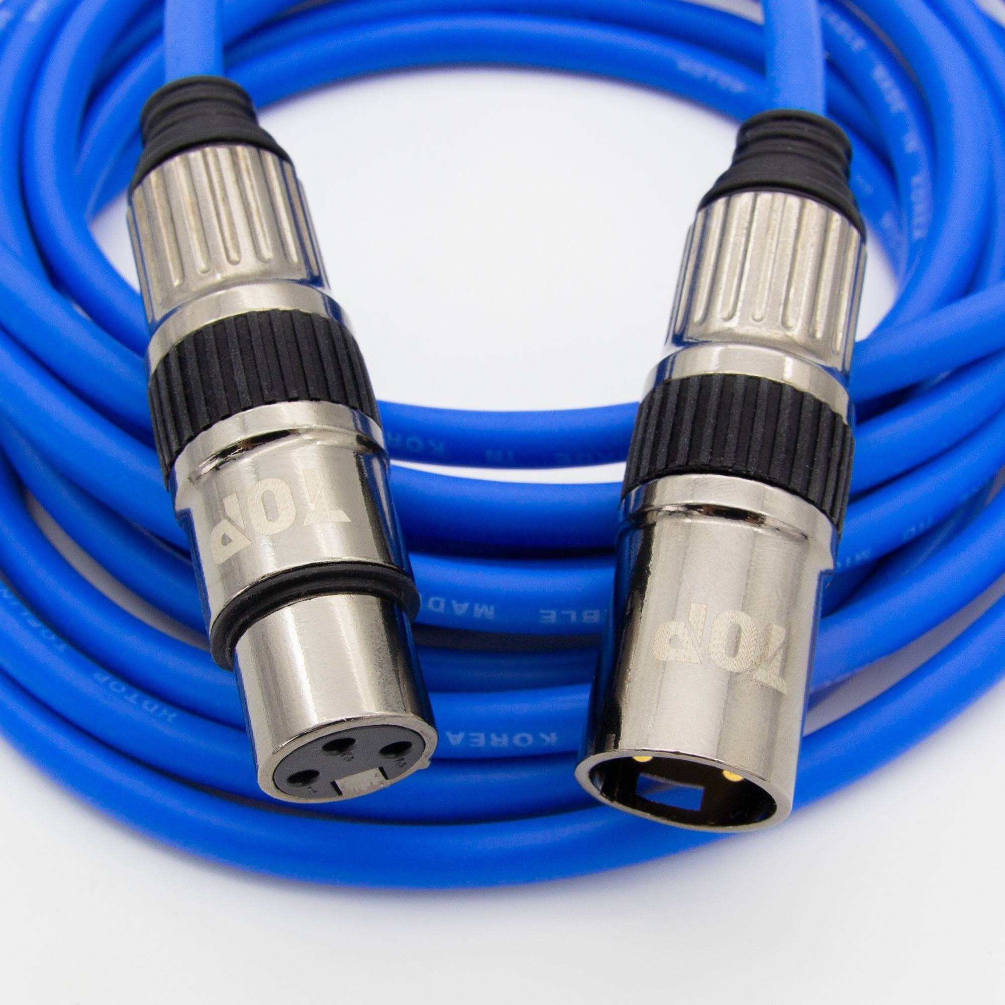 HDTOP 국산 제작 XLR 마이크 암수 연장 케이블 블루 30M HT-TP1381 78,000원