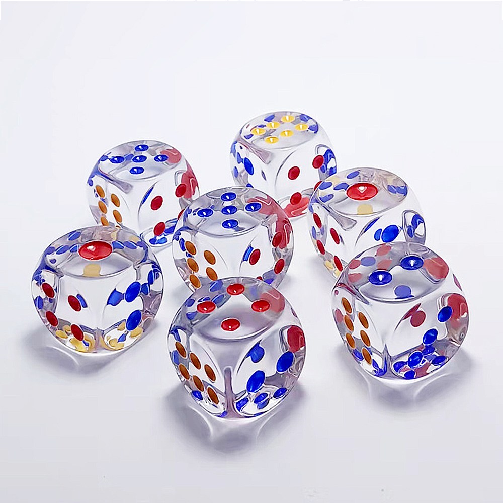 미니 투명 주사위 16mm 10개 게임 놀이 보드게임 파티 이벤트, 10개 3,800원