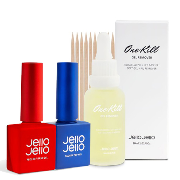 젤로젤로 필오프베이스젤+글로시 탑젤+원킬리무버 세트 33,000원