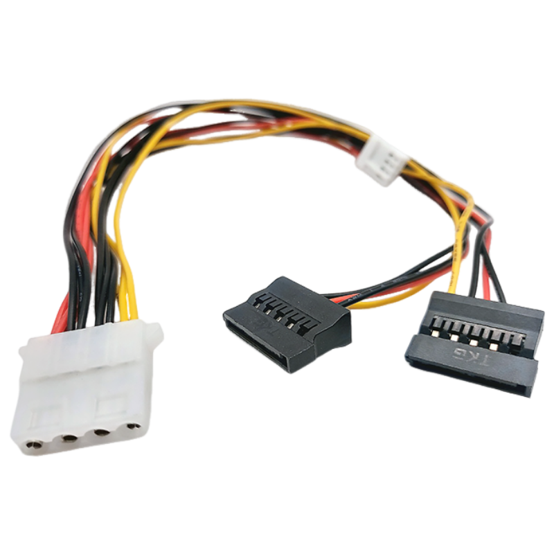 IDE 5.25 4pin 암 to SATA 4pin FDD 3.5 Y형 전원 변환 파워케이블 35cm, 1개, 35cm, 현재가 2,600원