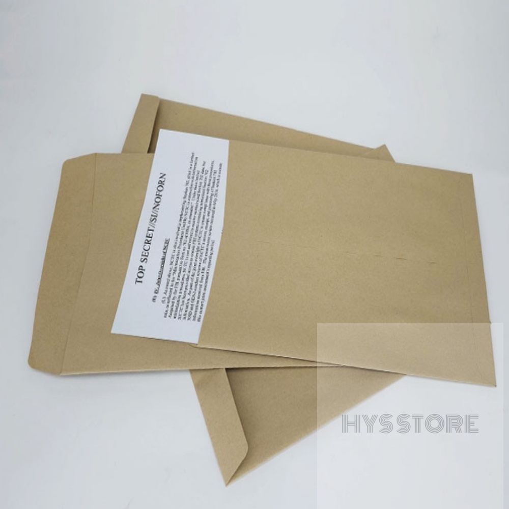 HYS STORE 6절 서류봉투 중봉투 100매 우편봉투 8,200원