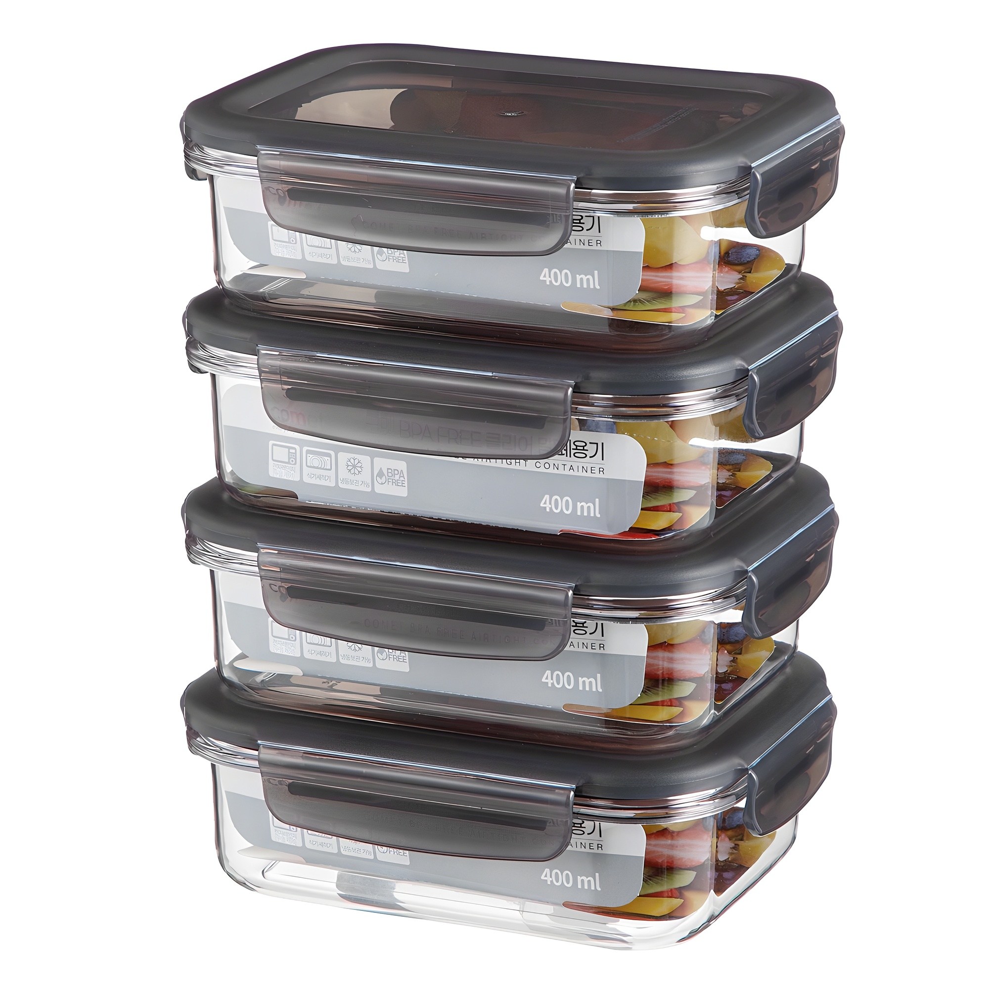 코멧 국내생산 BPA FREE  클리어 밀폐용기 8,540원