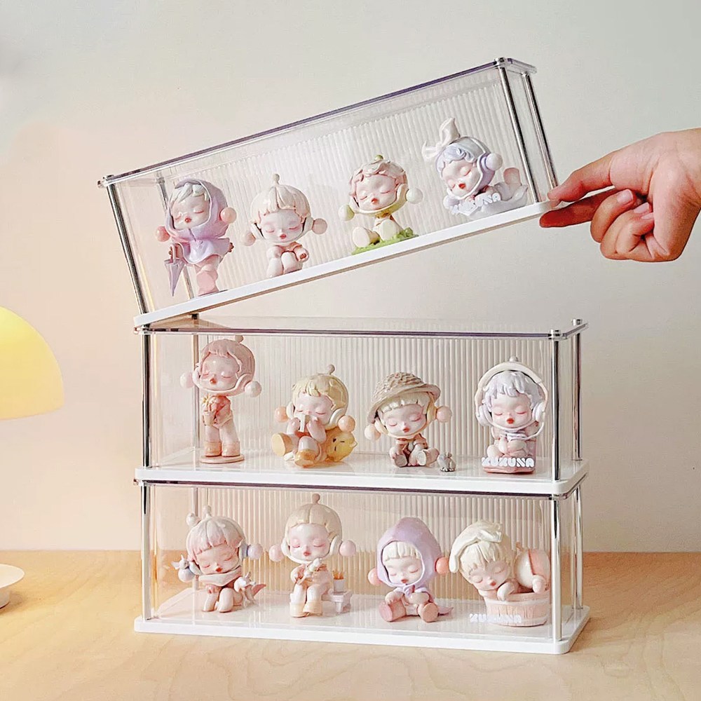 NUTRIVIO 피규어장식장 1층 레고 진열장 투명 PET 아크릴 피규어수납장 장식장 13,300원