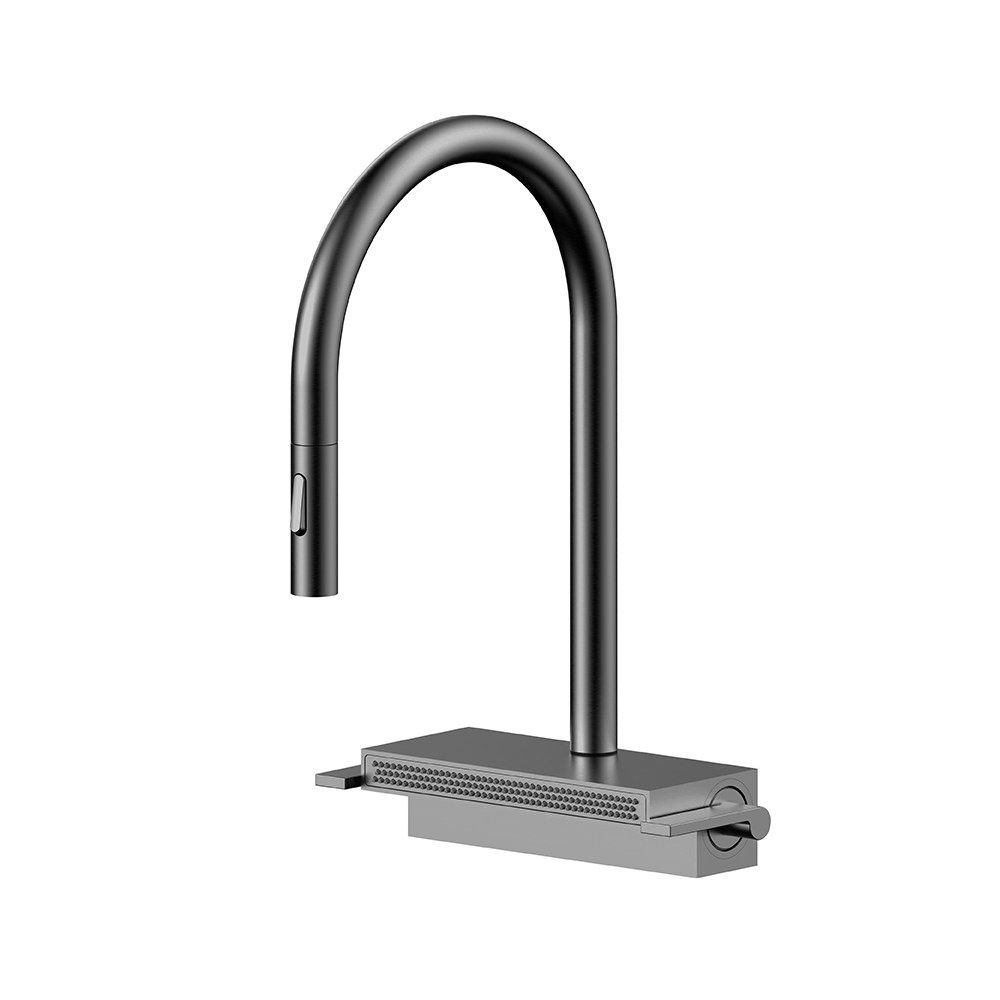 라우체 뉴피오 TM0030 BN 주방 거위목 와이드 폭포수전 크롬 블랙 니켈, 1개 535,000원