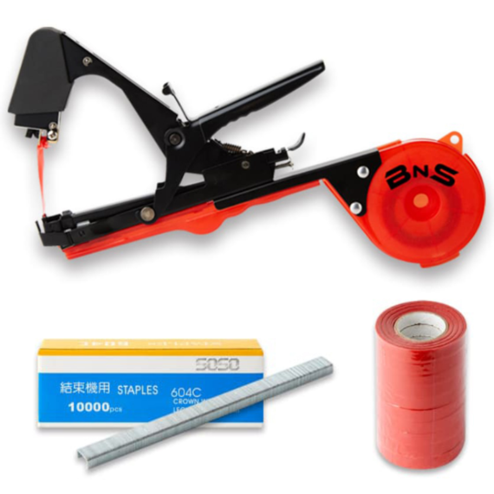 무꺼락 원예용 결속기 + 전용테이프 스템플러 포함  벨크로 묶음기 35,360원