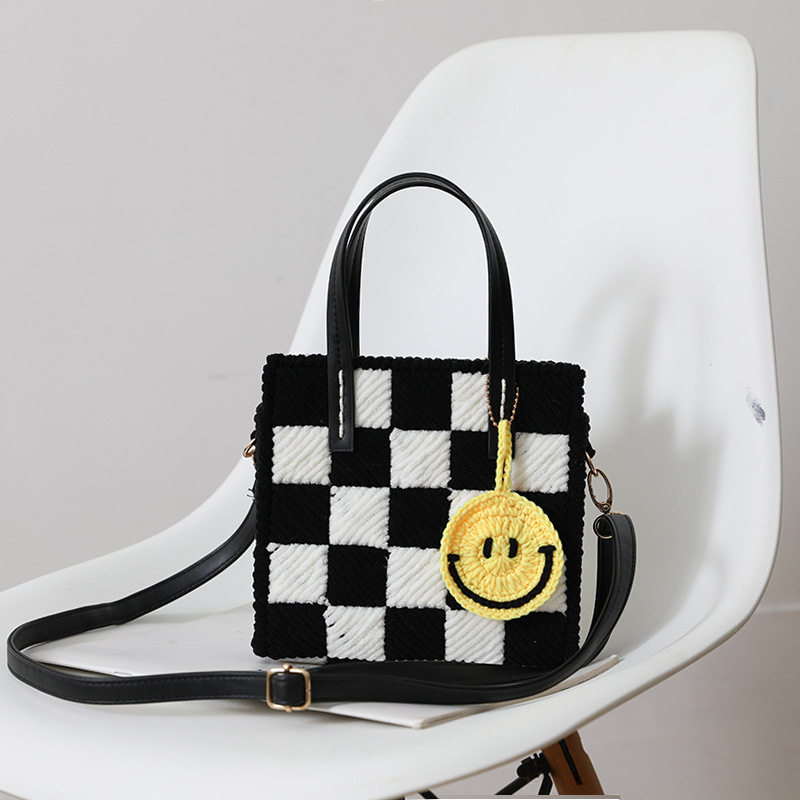 [영상제공] 샤샤벨 네트 공예 체크 가방 만들기 diy 재료 세트 14,570원