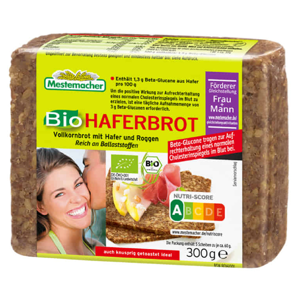 메스테마허 귀리와 호밀이 들어간 유기농 통 곡물빵, 300g, 1개 12,900원