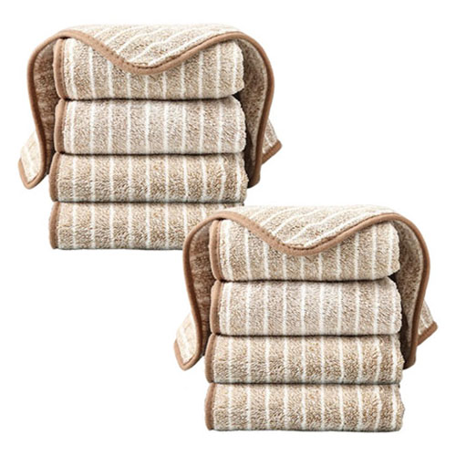 올웨일리 스트라이프 극세사 주방 행주 브라운 TSP1566, 10개 6,900원