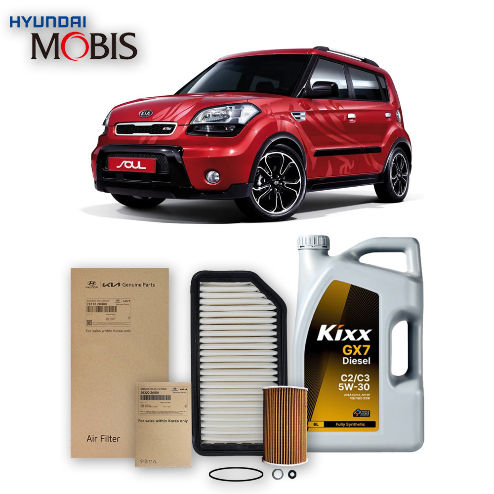 쏘울 AM 1.6 디젤 (08-11년식) 킥스합성유+순정필터세트 5W30, 1개 52,560원