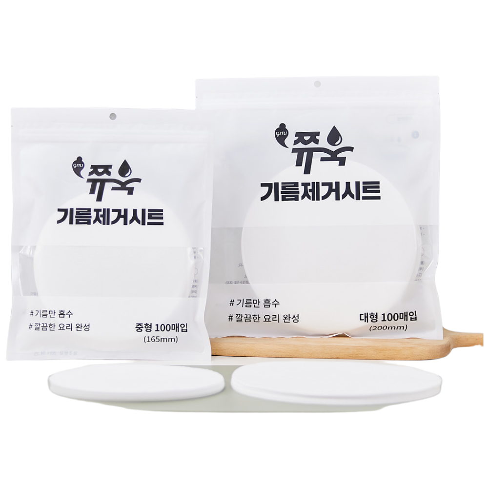 지니 쮸욱 기름제거시트 100매 국내생산 국물기름흡수 다이어트, 1개 12,900원