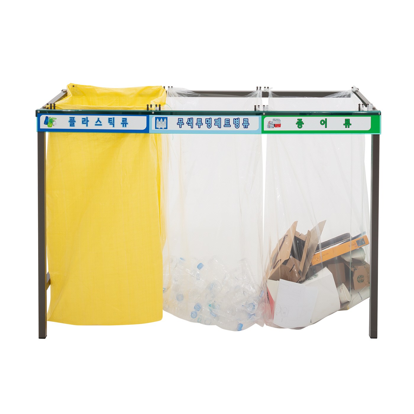 크린원 분리수거대 분리수거함 철재 대형 대용량 실외 야외 100리터 3구 4구형 149,000원