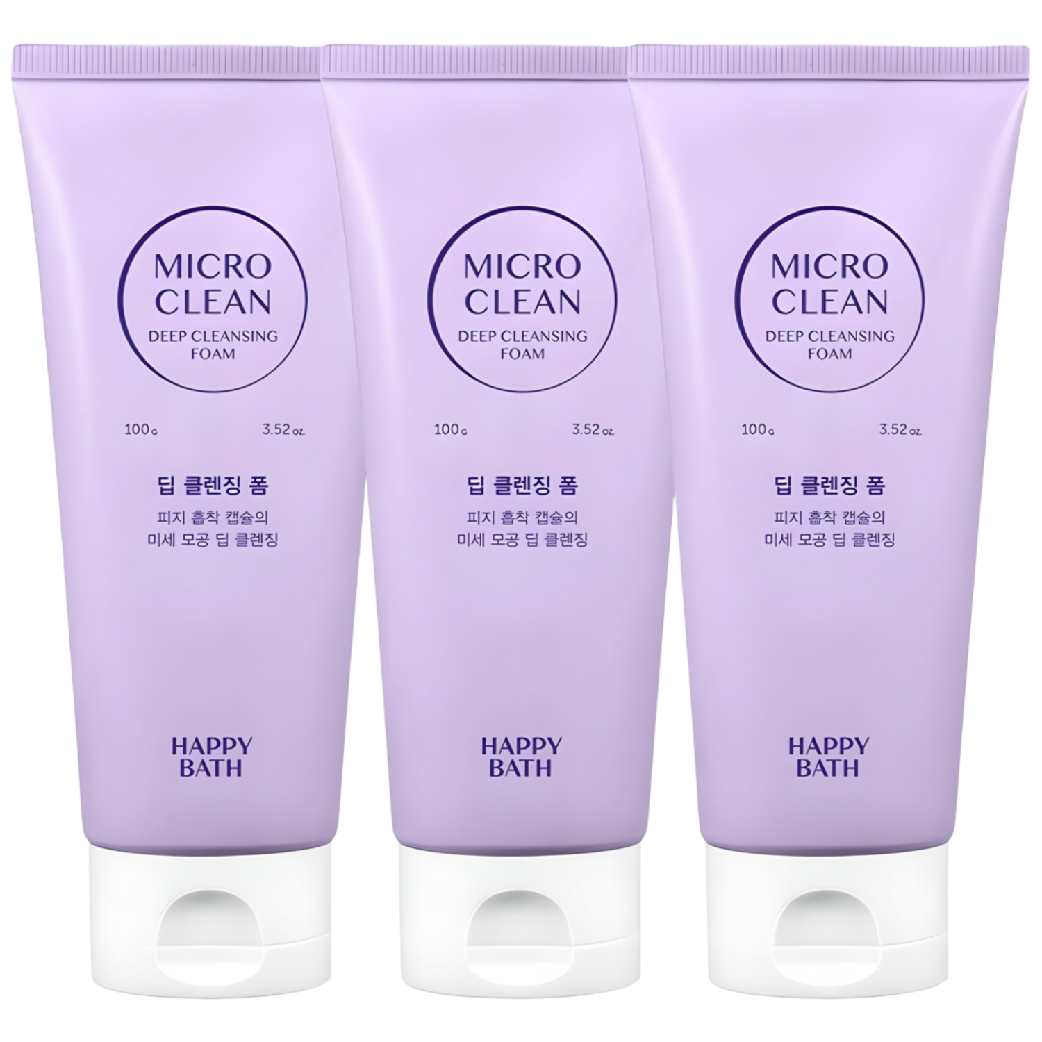 해피바스 마이크로 클린 딥 클렌징폼, 100g, 3개 11,900원